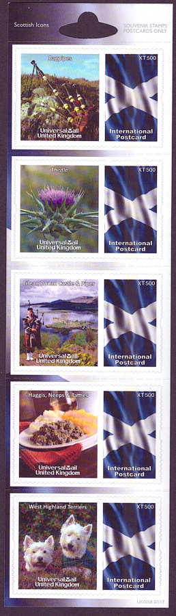 (image for) UK0058 Scottish Icons Universal Mail Stamps Dated: 07/17